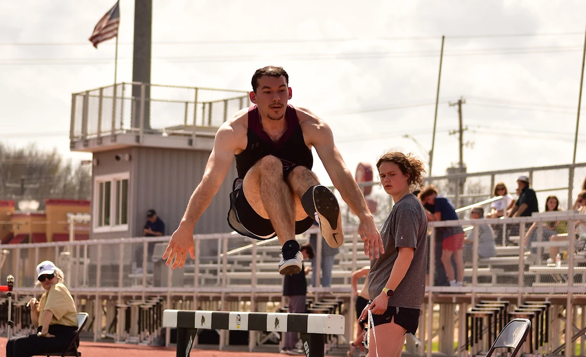 College of the Ozarks Student performing Shotput